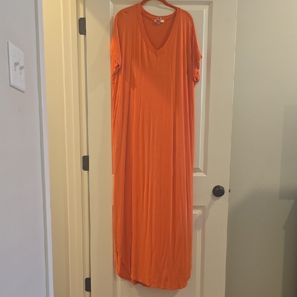 Reborn J Vibrant Orange Maxi Dress - Picture 1 of 1